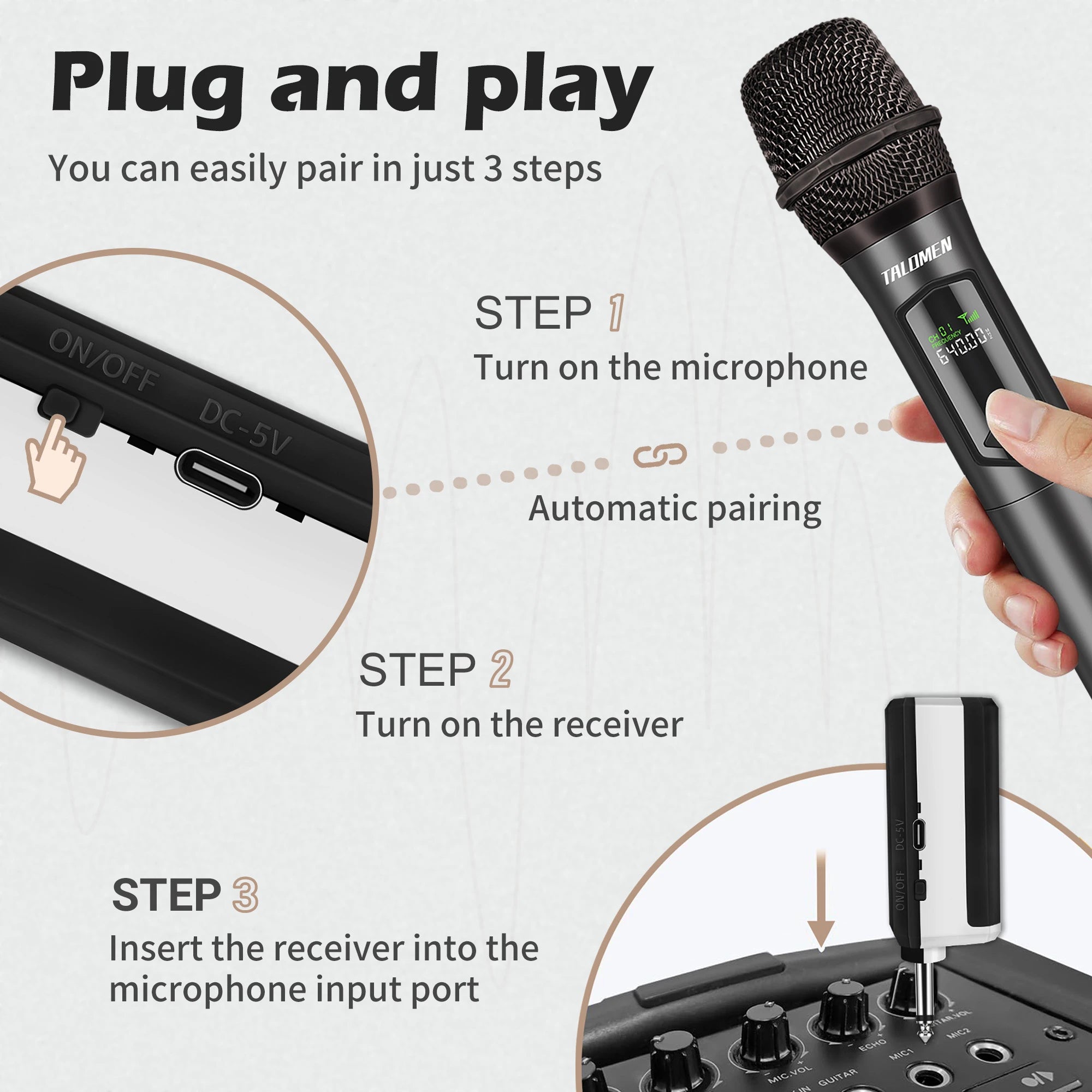 K60 Dual Wireless Handheld Vocal Microphone
