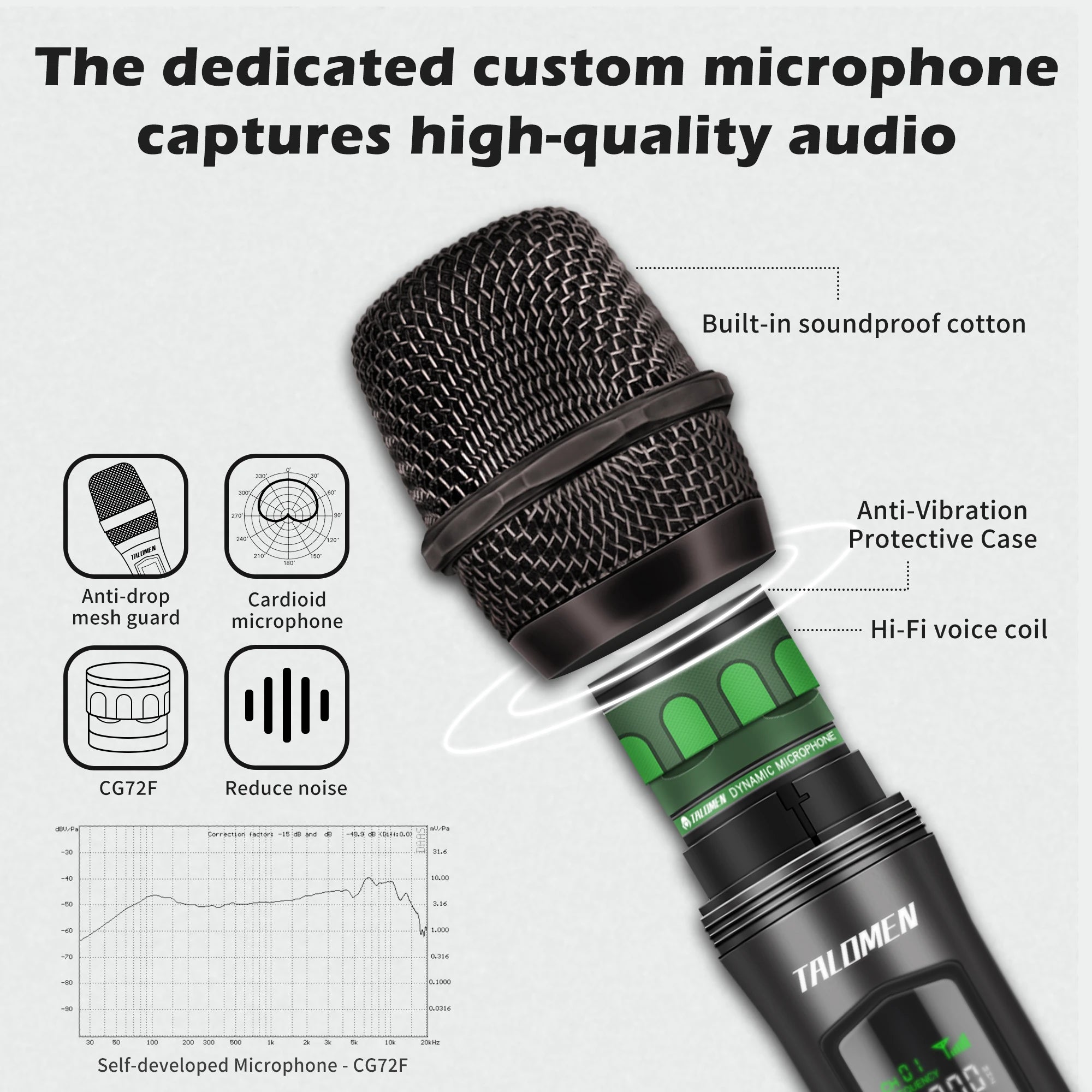 K60 Dual Wireless Handheld Vocal Microphone