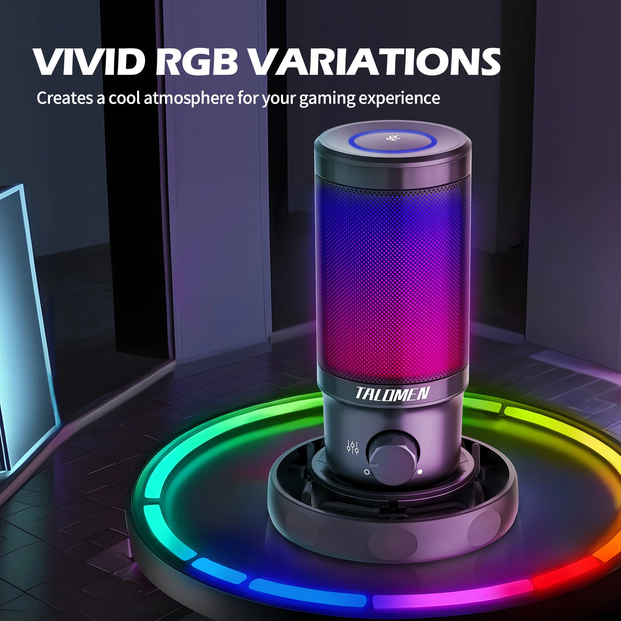 Talomen Falcon | RGB Gaming Microphone