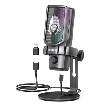 Talomen EYAS | USB-Mikrofon für PC, Podcast, Streaming, Aufnahme, Chat, PS4, PS5